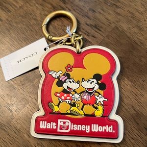 NWT Disney X Coach Touring Mickey Keychain